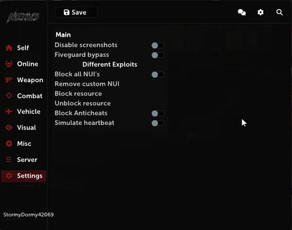 Nexus / Phaze Redengine Premium Menu