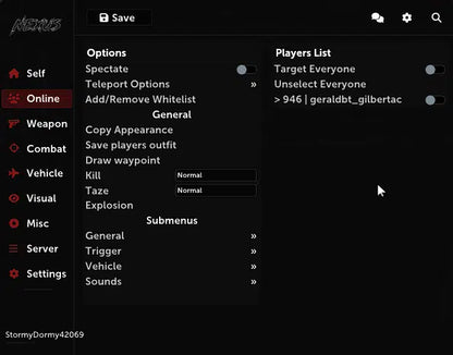 Nexus / Phaze Redengine Premium Menu