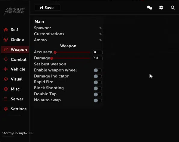 Nexus / Phaze Redengine Premium Menu