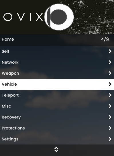 Ovix RDR2 Menu